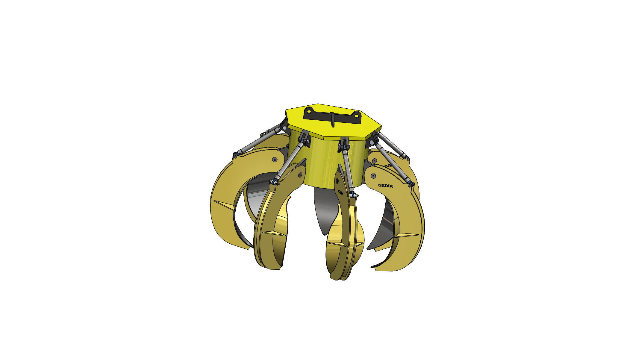 Scrap crane报废起重机夹爪3D数模图纸 STEP格式
